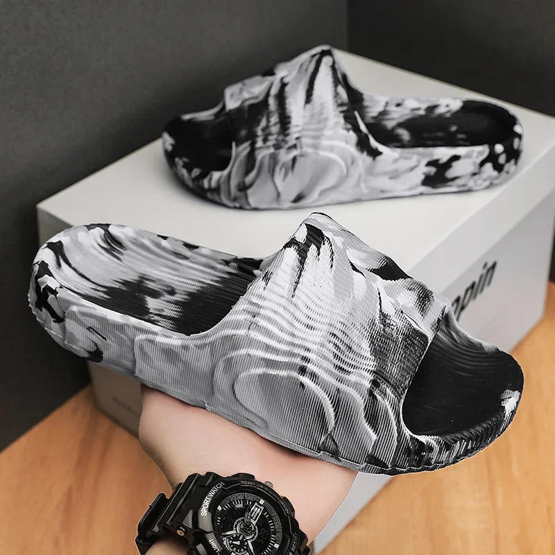 Men's Slippers Summer Indoor Home Bathroom Anti Slip Soft Sole EVA Fashion Trend