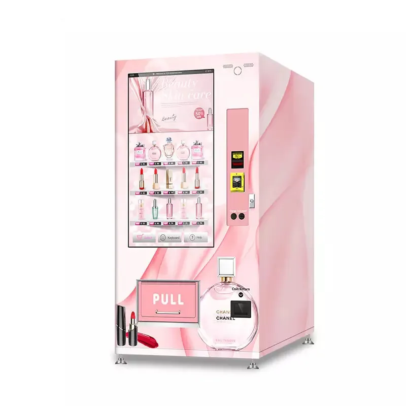 Commercial Touch Screen Beauty Vending Machine Sandwich Soda Flower Perfume Lipstick Jewelry Makeup Lash Vending Machine 9 grid silicone lipstick rack cosmetic jewelry storage box eyebrow pencil makeup brush holder office stationery storage