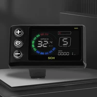 Écran LCD étanche pour vélo électrique, compteur de documents LCD pour VTT, scooter électrique, S869, 5 broches, 24V-72V 2