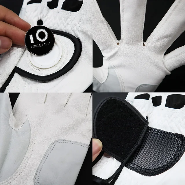 프리미엄 골프 장갑 남성용 카브리타 가죽 볼 마커