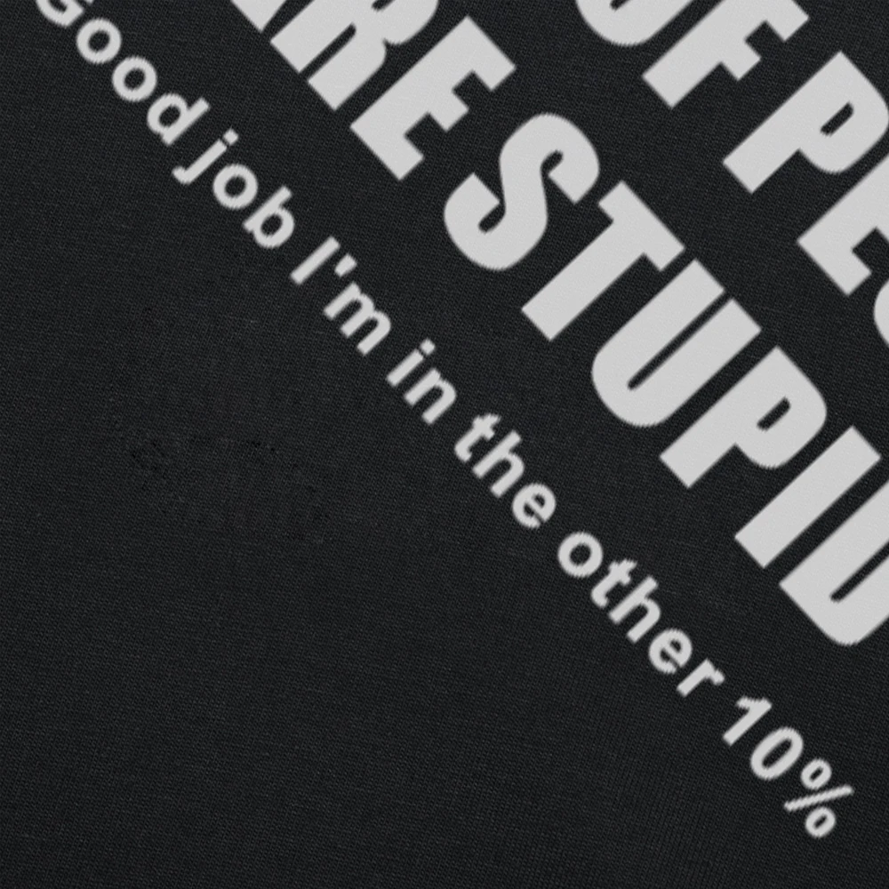 95% Of People Are Stupid Gift for Dad Fathers Day Funny T Shirt Tshirt Men Cotton Short Sleeve Sarcastic Humor T-shirt_voghion.com