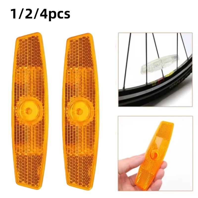 1-4PCS Bike Spoke Reflectors MTB Road Bike Warning Spoke Safety Reflector Lights Bicycle Wheel Rim Lights Cycling Accessories