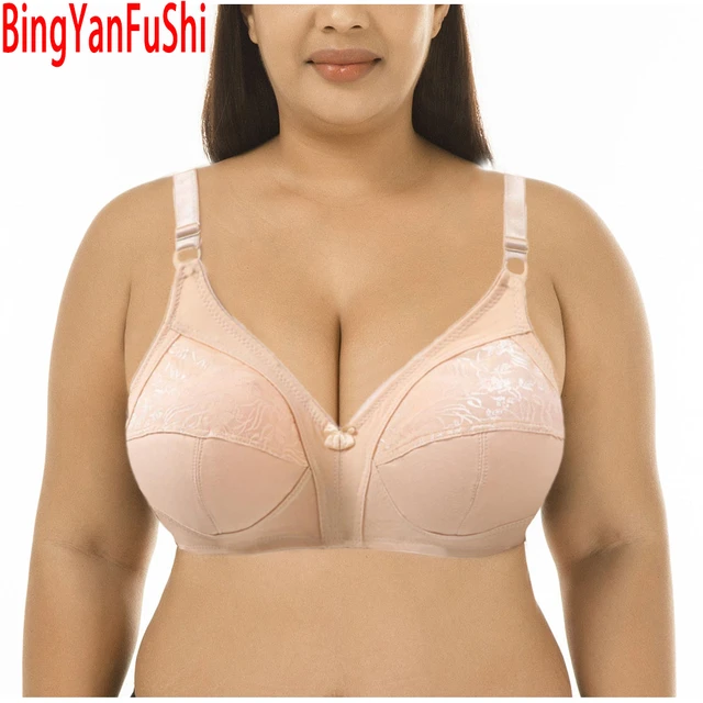 Womens' Wireless Full-Coverage Oversize Bra Lace Sexy Comfortable