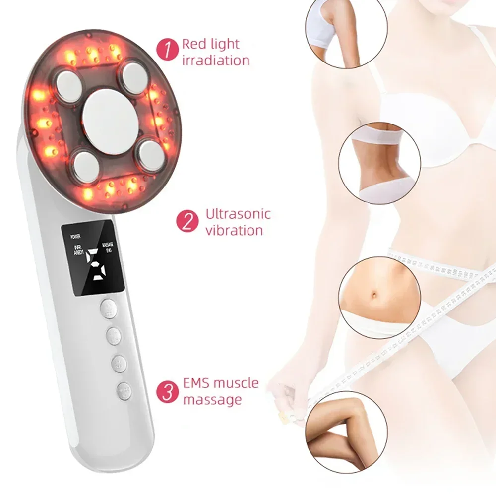 3 in 1 Cordless EMS Slimming Beauty Machine Cellulite Body Massager Tool Skin Tighten Device for Home Use on Belly Arm Waist Leg