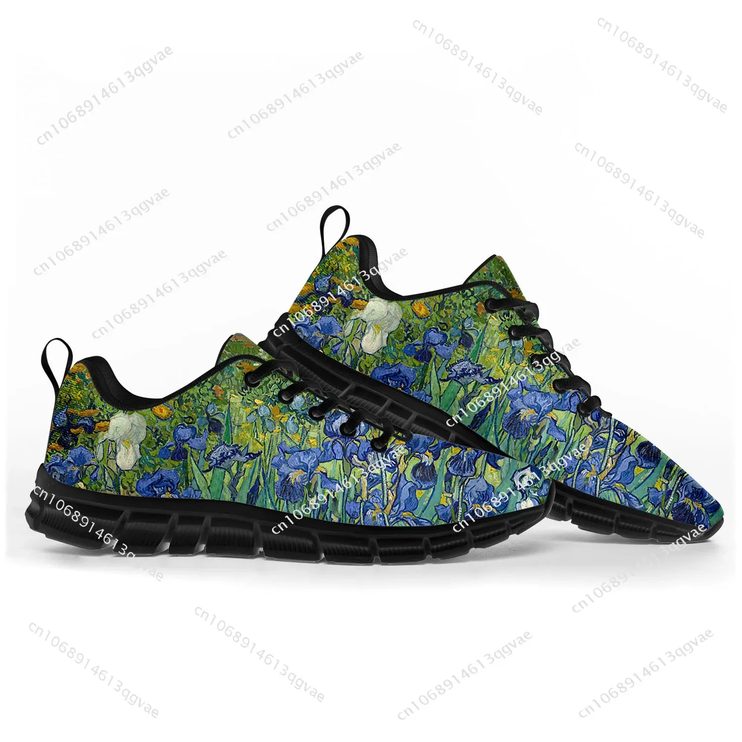 Van Gogh Oil Painting Iris Flower Sports Shoes Mens Womens Teenager Kids Children Sneakers Custom High Quality Couple Shoes