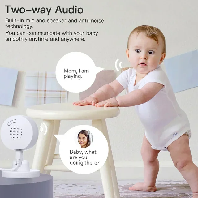 Baby Monitor HD Wireless Network Temperature Detection Crying Sound Detection Intelligent Humanoid Triggering Alarm X9 5