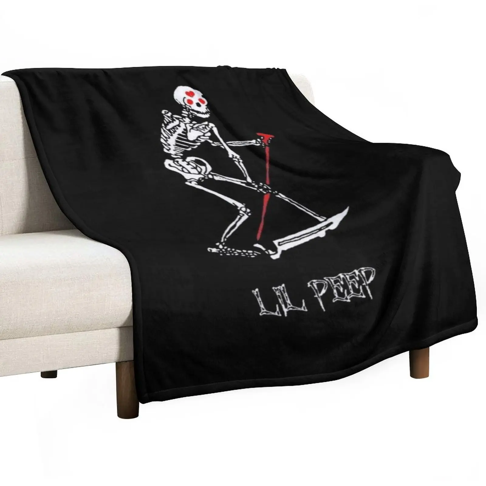 

LIL PEEP 1A Throw Blanket Decorative Sofa Blanket Blanket Sofa Weighted Blanket