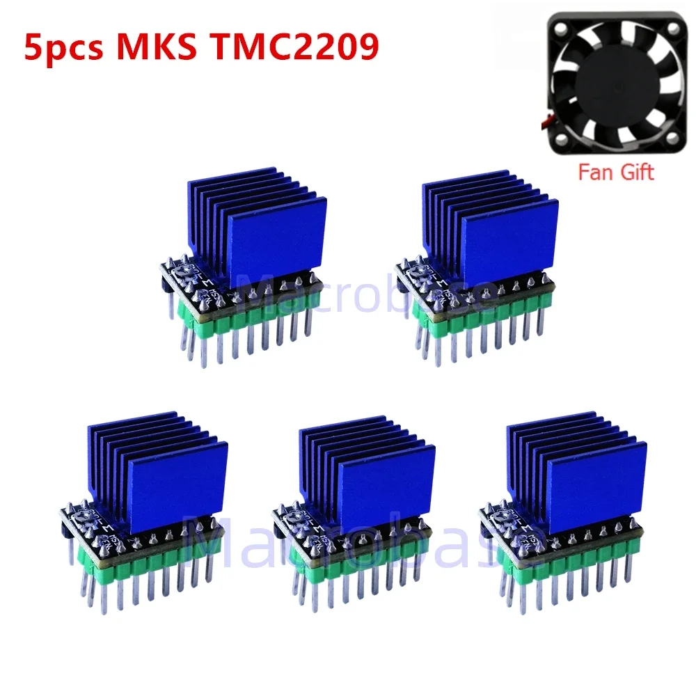 

MKS TMC2209 stepper driver TMC 2209 Nema17 engine stepping drive uart mode 3d printer parts for MKS ROBIN NANO V3 Tinybee