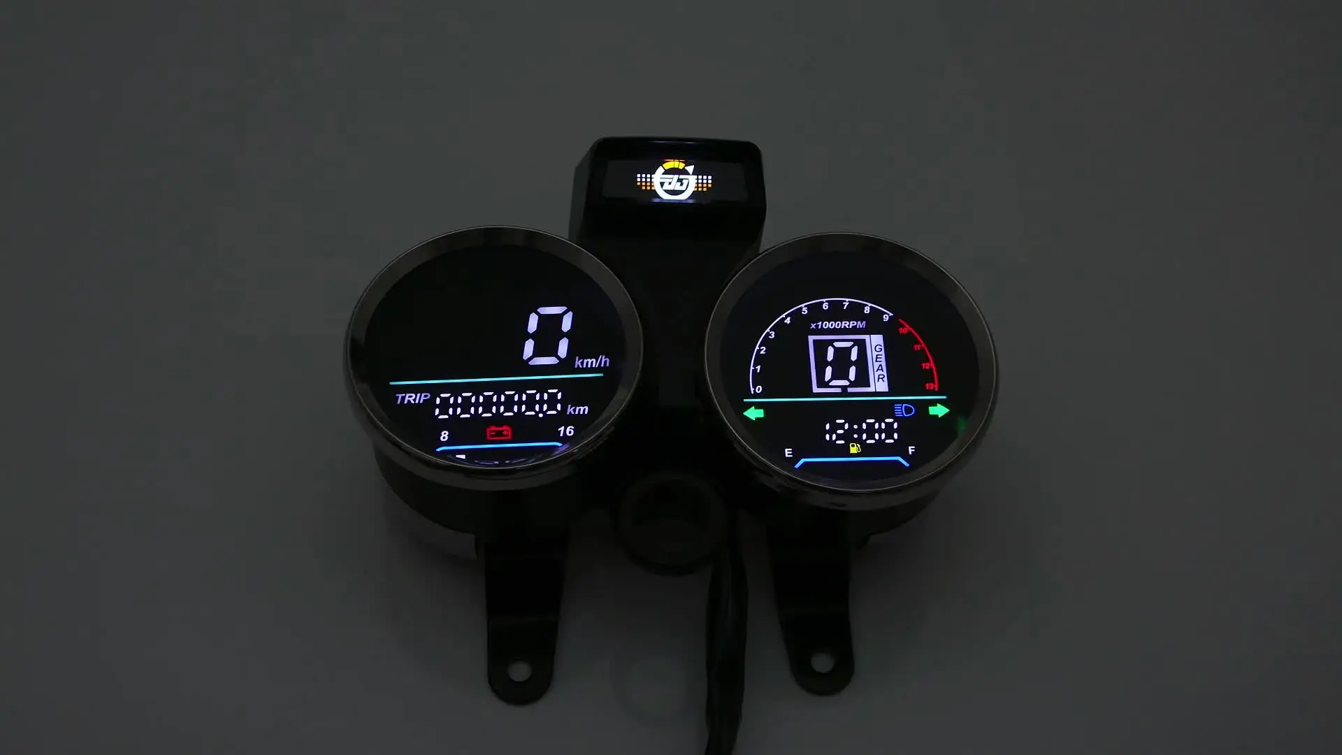 Tachimetro per moto, LED Accessori per moto modificati Tachimetro Contachilometri Contagiri adatto per GN125