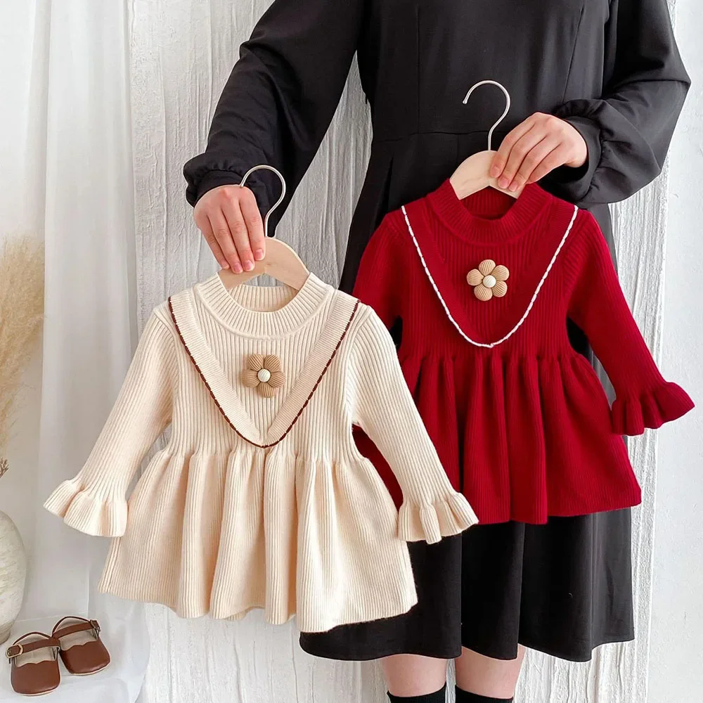 Girls Knitted Autumn Dress