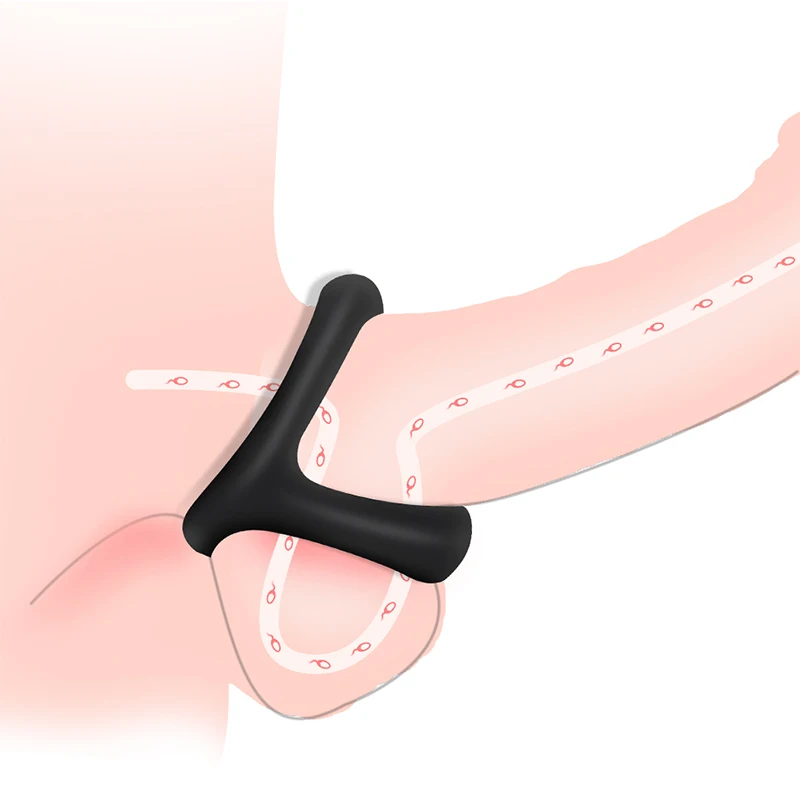 Silicone Penis Ring Semen Lock Delay Ejaculation Chastity Cage Erotic Urethral Lock Cock Sex Toys For Men Couples Adult Sex Shop