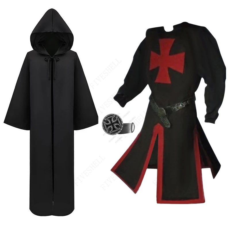 Casco De Caballero Templario Medieval – Mitad Superior Con Visera Móvil Para Cosplay Y Halloween