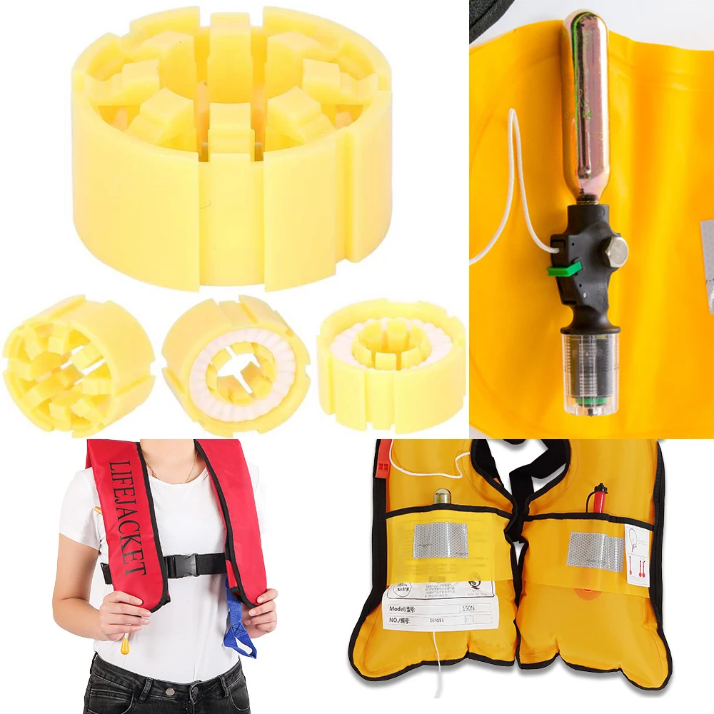 Inflatable Life Jacket Pills Portable Life Vest Automatic Inflator Vest Fishing Jackets Accessories