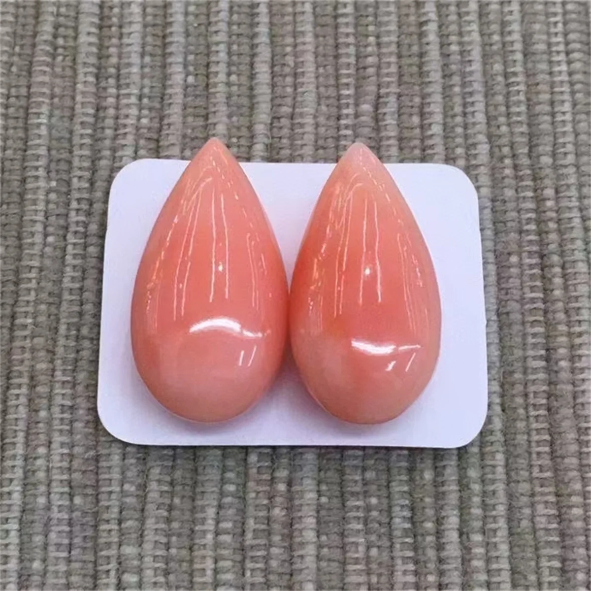 1pcs/lot Selected high-quality natural coral ring surface semicircle Half holes drop rectangle In perfect condition