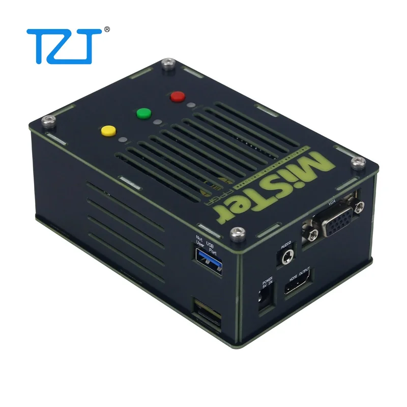 TZT 미니 미스터 게임 콘솔 사이클론 V SoC FPGA 개발 보드 32GB TF 카드 포함 레트로 게임용