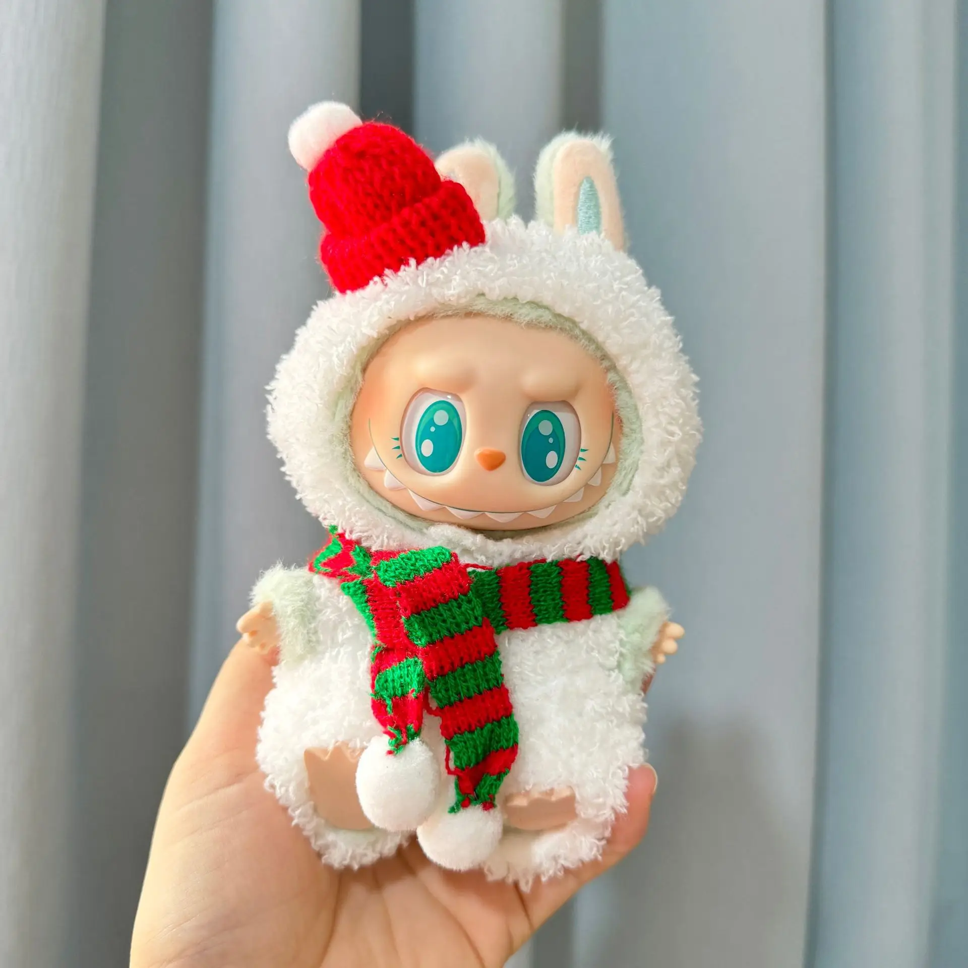 Mini ropa de muñeca de peluche, accesorios y atuendos para Corea Kpop Exo Labubu V1 V2 Idol sentado fiesta Goose moda peluche ropa regalo