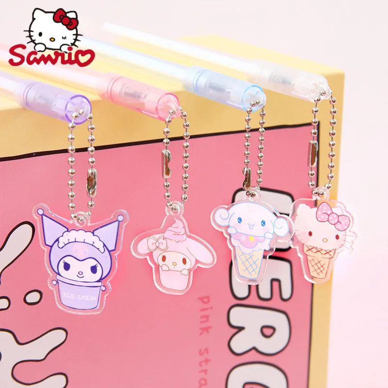

Акриловая ручка Sanrio, 12/24 шт., с рисунком в виде сердечек