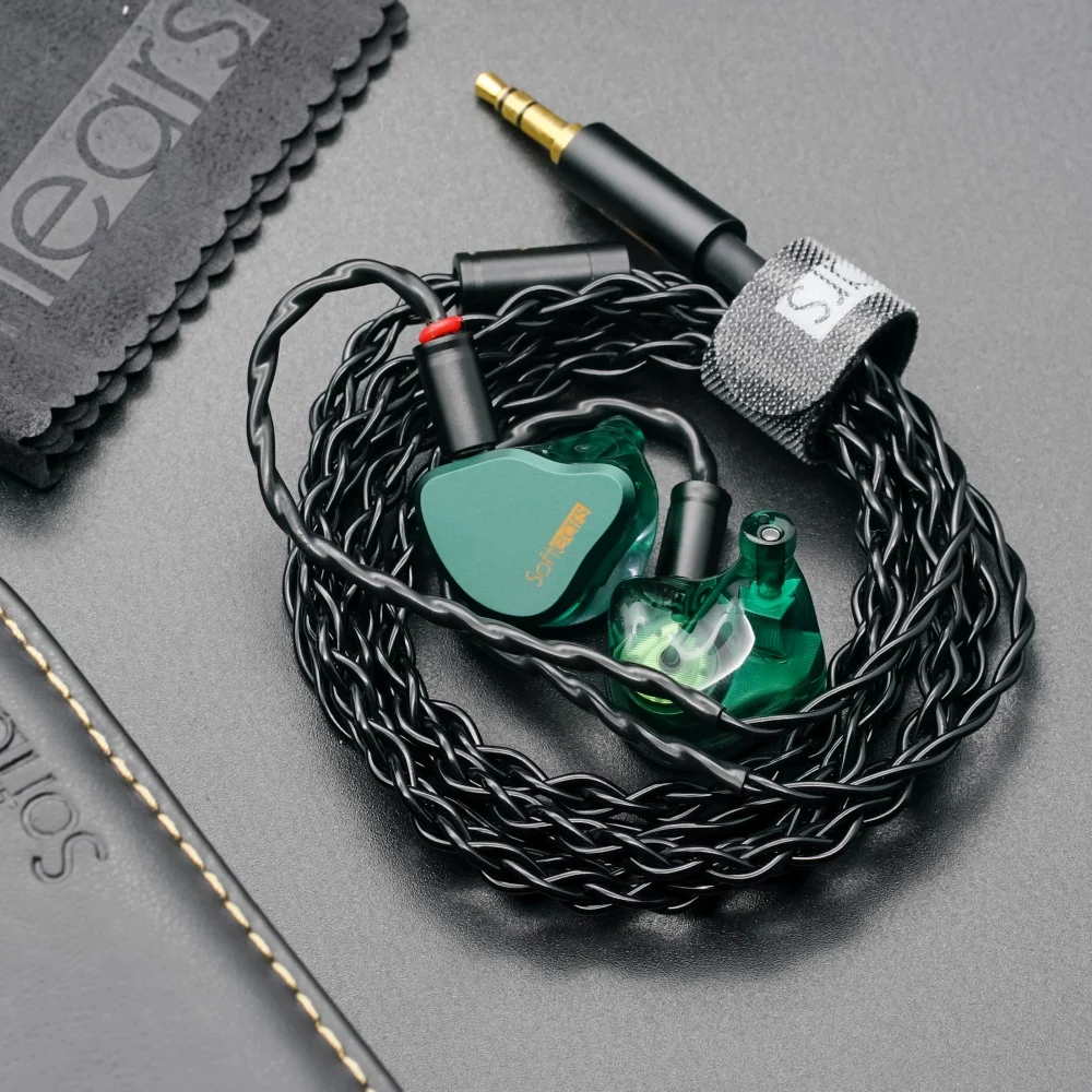 Softears Volume Triple-driver Hybrid Earphones 1DD + 2BA Hybrid Driver IEMs Audiophile Headphones with 2Pin 0.78 Cable 3.5mm 4