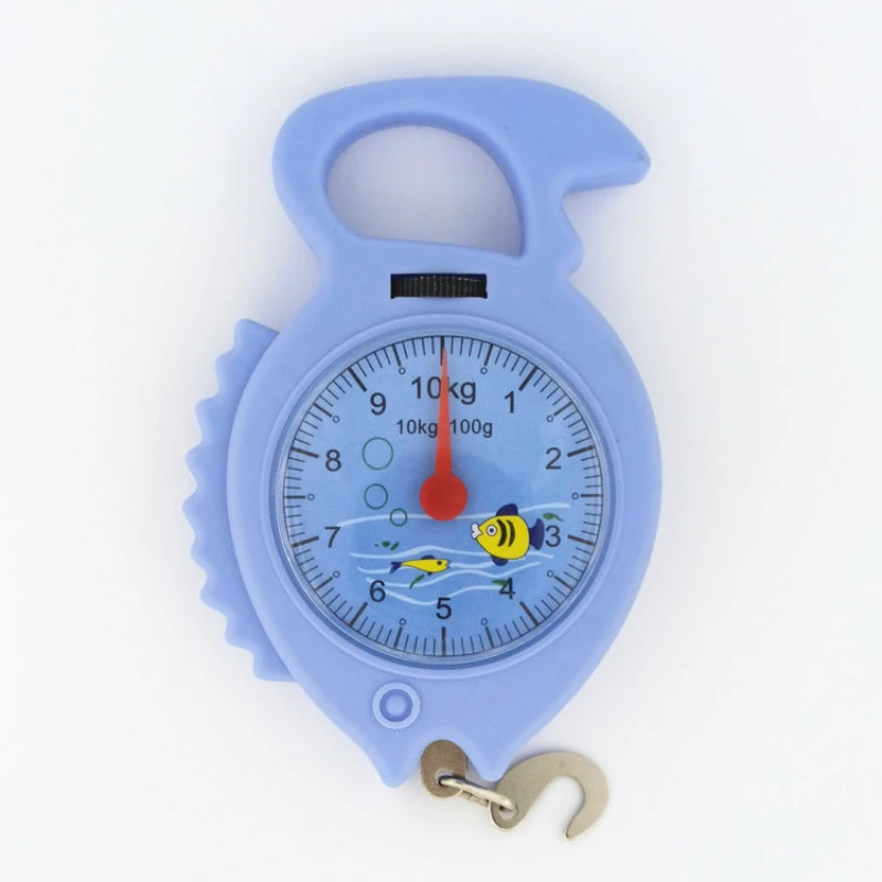 1PC Fish Scales Mechanical Portable Scales Pocket Fishing Shopping Fish Hook Mini Palm ABS Chrome Plating Supplies