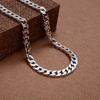 Collier et Bracelet en argent Sterling 100% S925, Punk, bijoux en argent S925, ne se décolore jamais, certificat de transport, bijoux cadeaux pour hommes et femmes 3