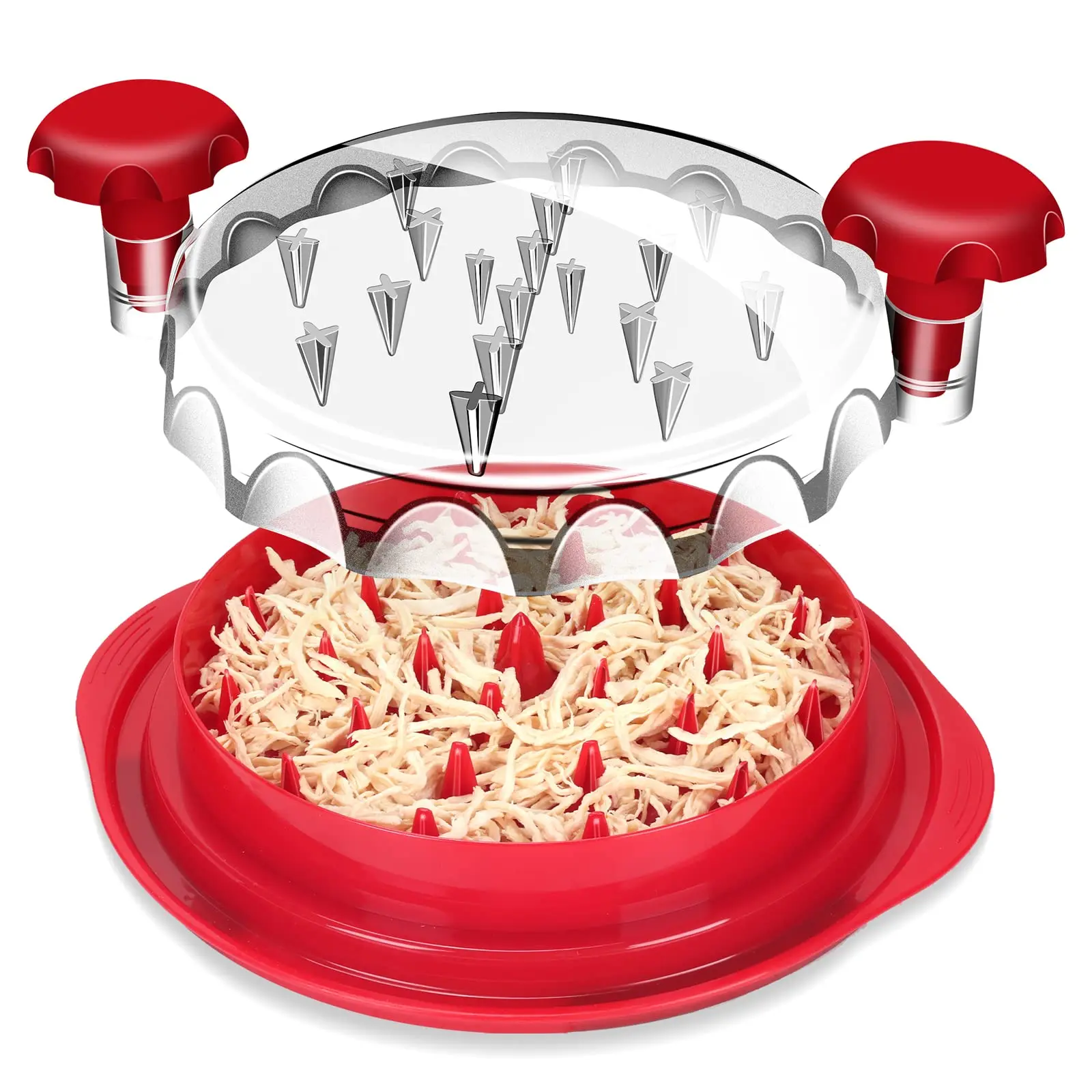 Chicken Shredder Chicken Shredder Tool Twist Visible Chicken Breast Shredder Meat Chopper Kitchen Essentials Gadgets BPA Free Anti-Slip