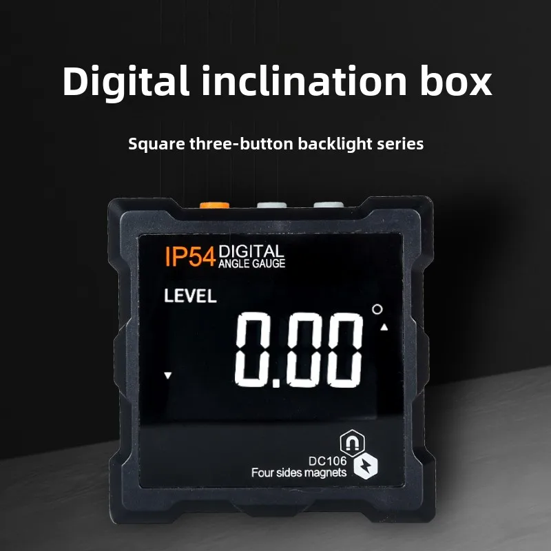 4x90&deg; IP54 Laser Digital Protractor Inclinometer Laser Level Angle Gauge Finder Goniometer Magnet Tilt Measuring Tool