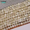 Hot Sell Natural 3-4mm Shell Faceted Beads For Jewelry Making DIY Bracelet Necklace Spacer Beads Accessory 6