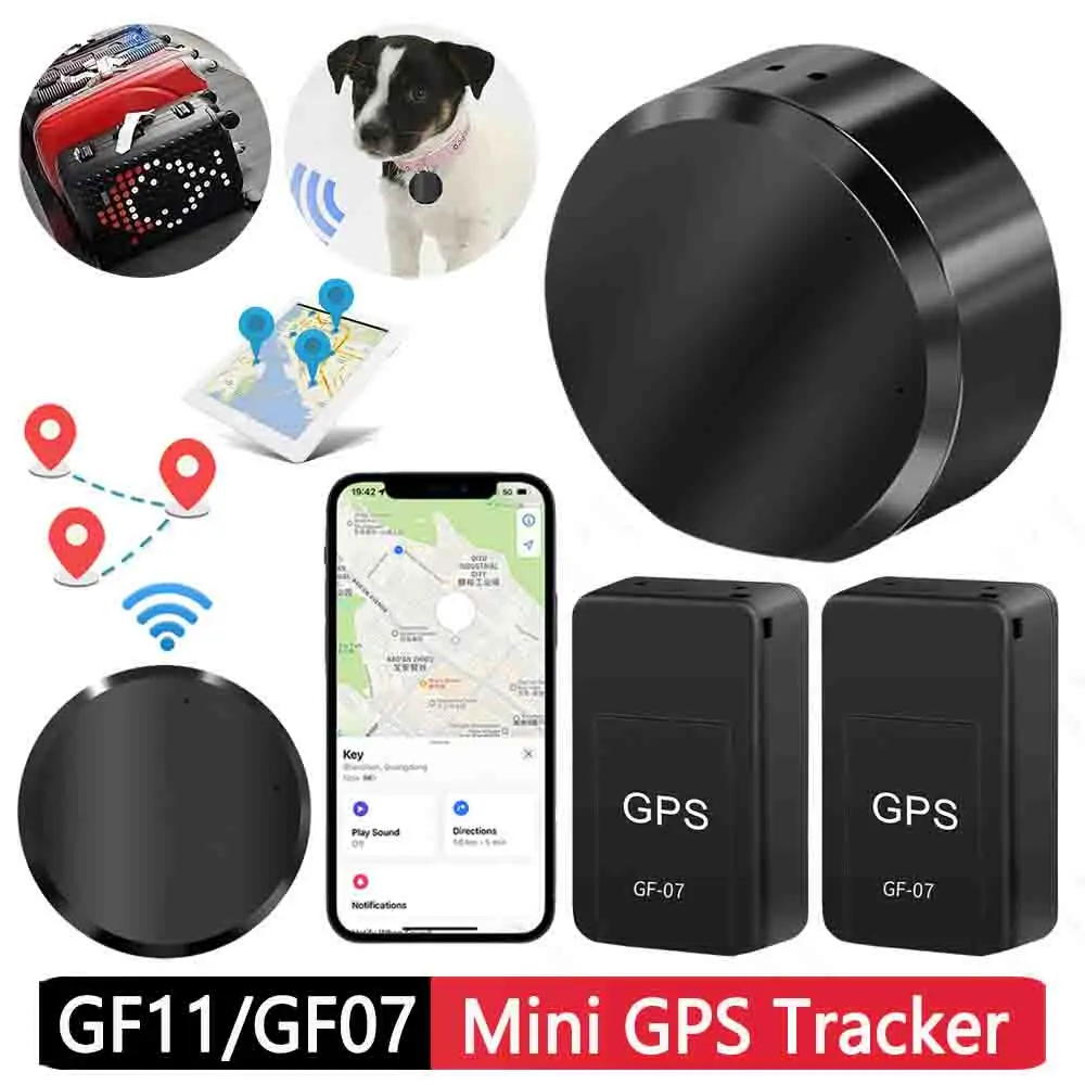 GF11 GF07 Car Vehicle Anti Lose Reminder Device Magnetic Pet Kids Wallet Positioning Finder Locator Historical Route Playback