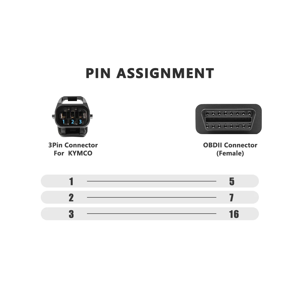 Cavo diagnostico auto, OBD1 12 pin a OBD2 16 pin cavo adattatore