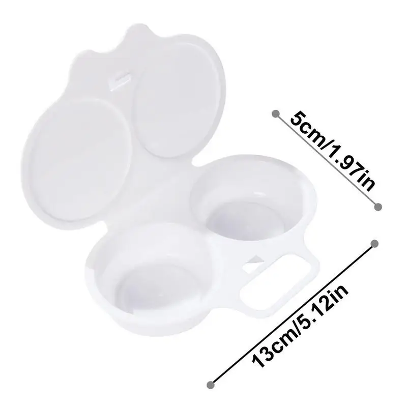 Microwave Oven Egg Steamer 2 Eggs Capacity Poached Egg Maker Cooking Mold Poacher Quick Omelette Maker Fried Gadgets egg cooker egg mold egg poacher