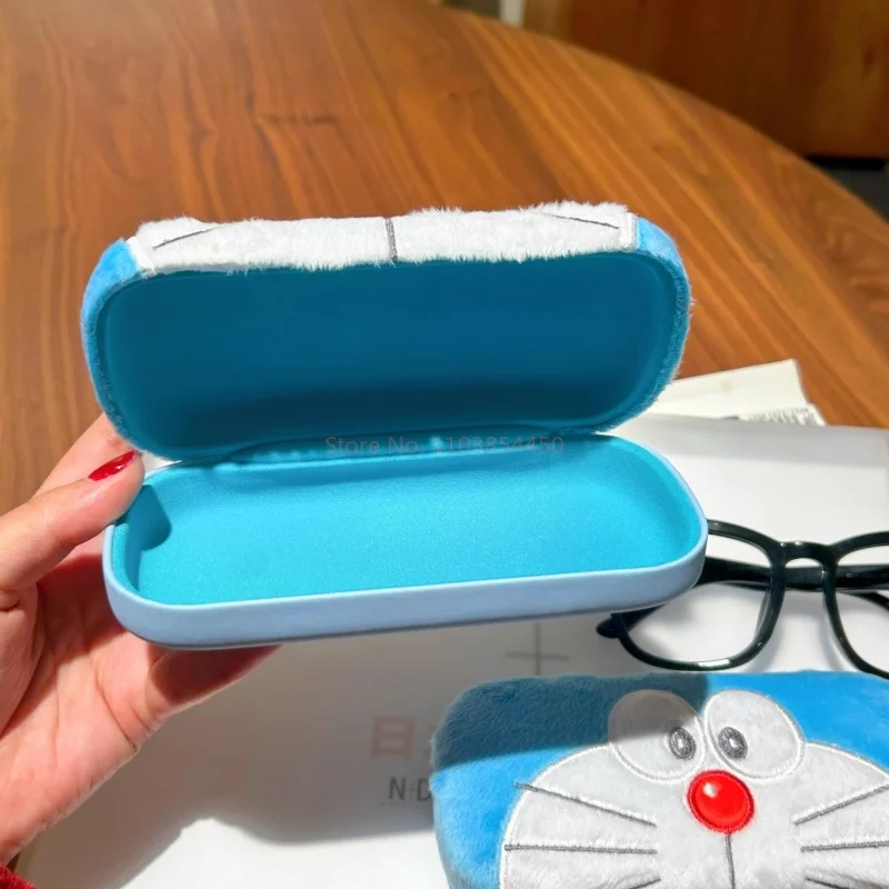 Doraemon Plush Glasses Case High Quality Anti Drop Kawaii Anime Sunglasses Myopia Glasses Storage Box Gift Student Storage New