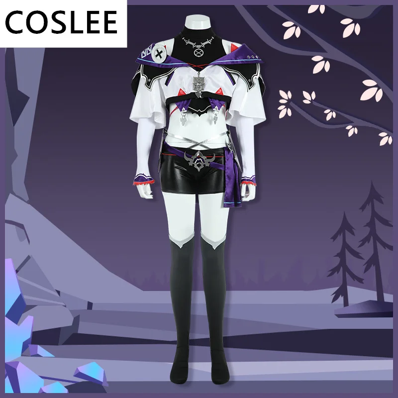 

COSLEE Vtuber Whale Talor Cosplay Costume Cool Uniform Game Suit Halloween Carnival Party Outfit Women Men S-3XL Customized