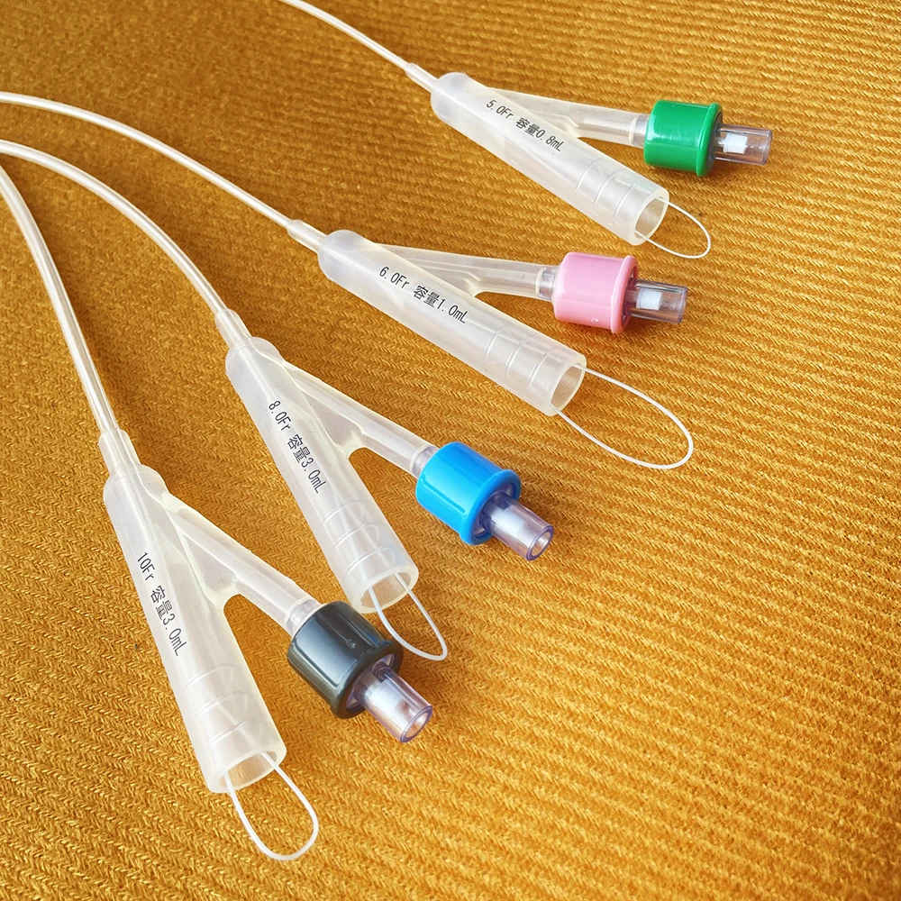 Cat Urinary Catheter Professional Pet Dog 2-way Foley Bilateral Urinary Catheter Luer Urethral With Stylet Ballon Foley Side Open Clinic Supplies