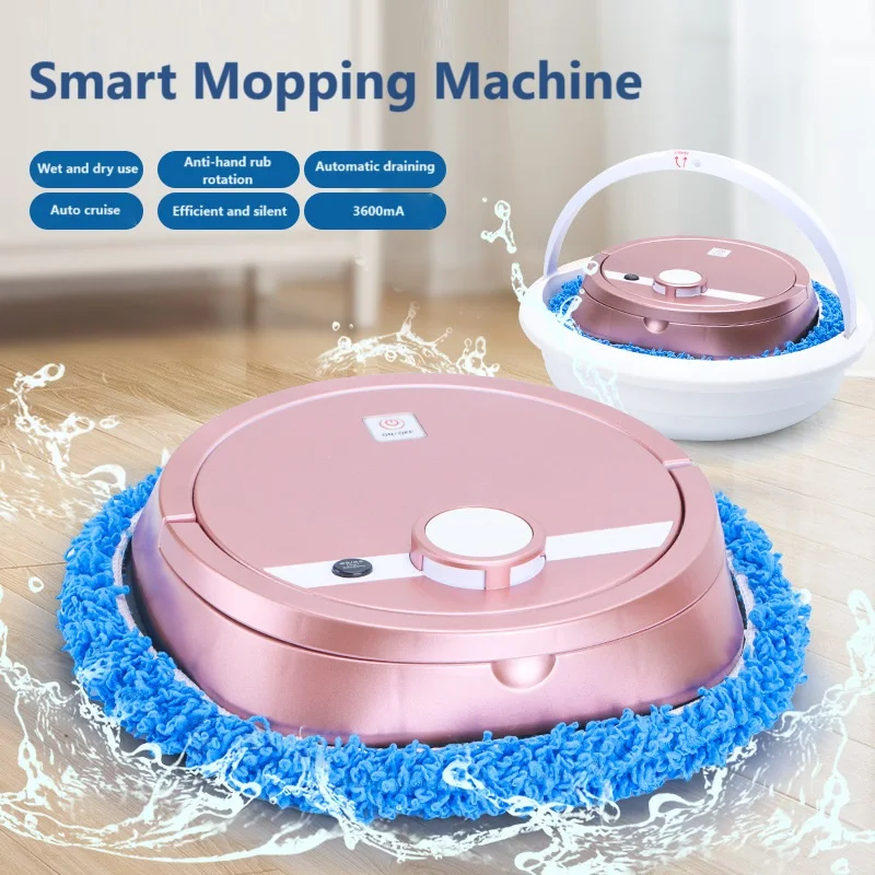 

Fully Automatic Intelligent Mopping Robot Wet And Dry Floor Sweeper With Washer Drain Water Automatically Home Mopping Machine