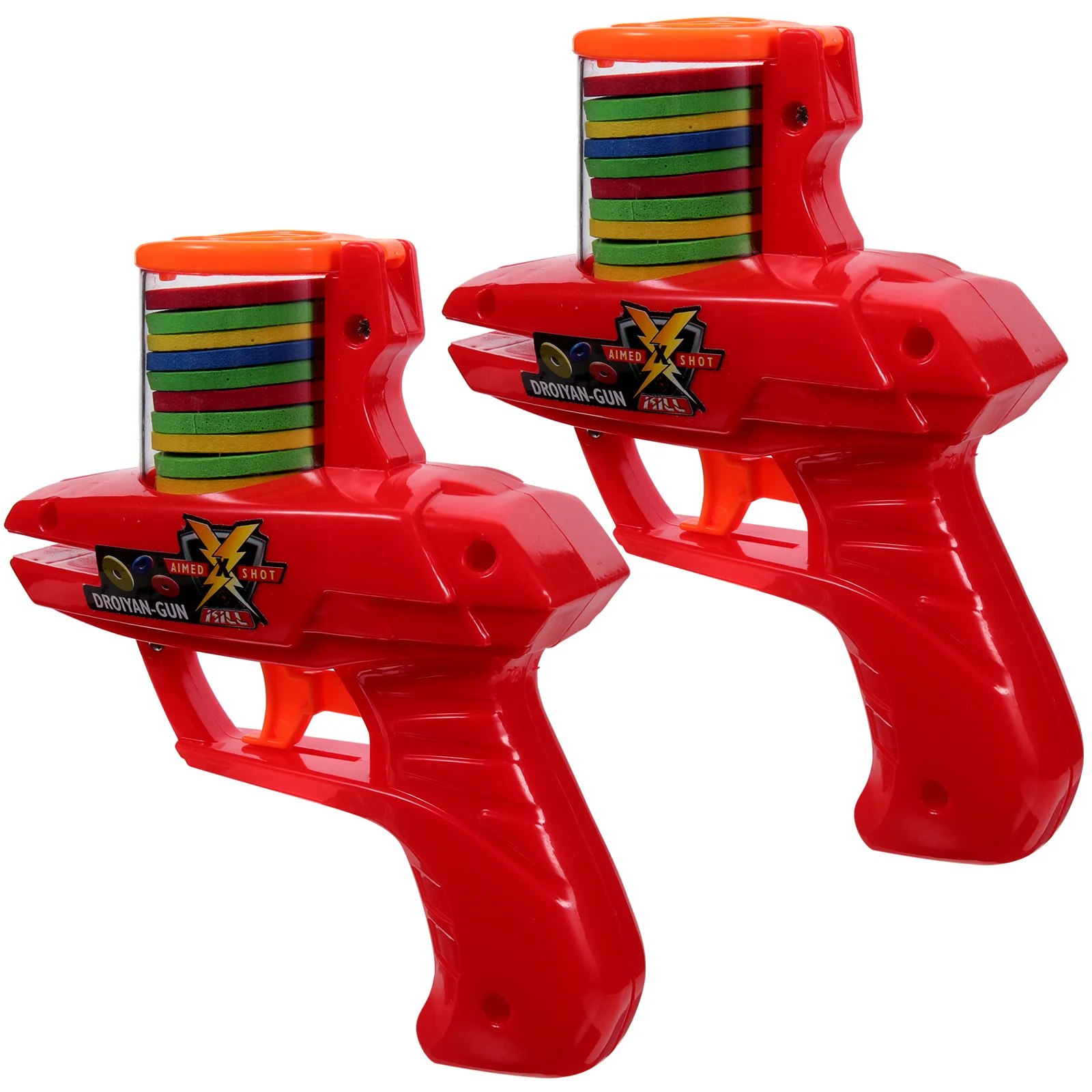 

Saucer Disc Launcher Toys Foam Disc Shooter 2Pcs Flying Foam Disc Toys Remote Control Robot Toy Flying Saucer Guns Boys