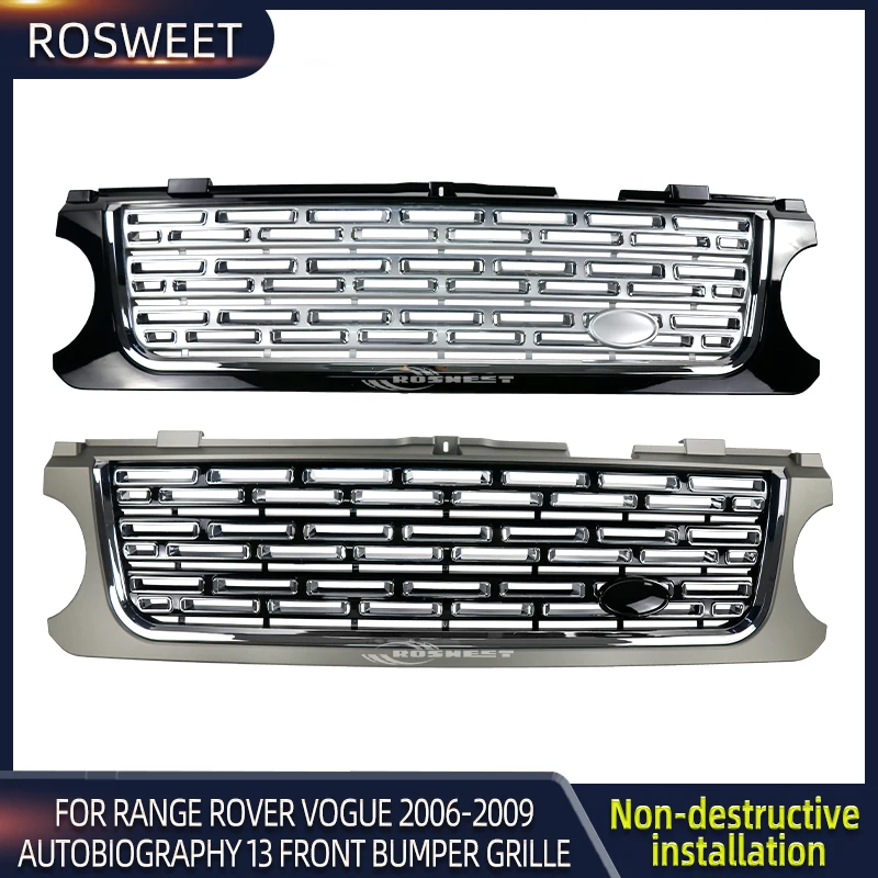 

Решетка переднего бампера для Land Rover Range Rover Vogue 2006-2009, обновление 2017, автобиография, стильные гоночные решетки, автомобильные аксессуары
