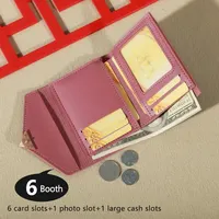 2023 New Small Wallet Women's Metal Short Fold Personalized Student Cute Mini Fashion Wallet Zero Wallet - Image 3
