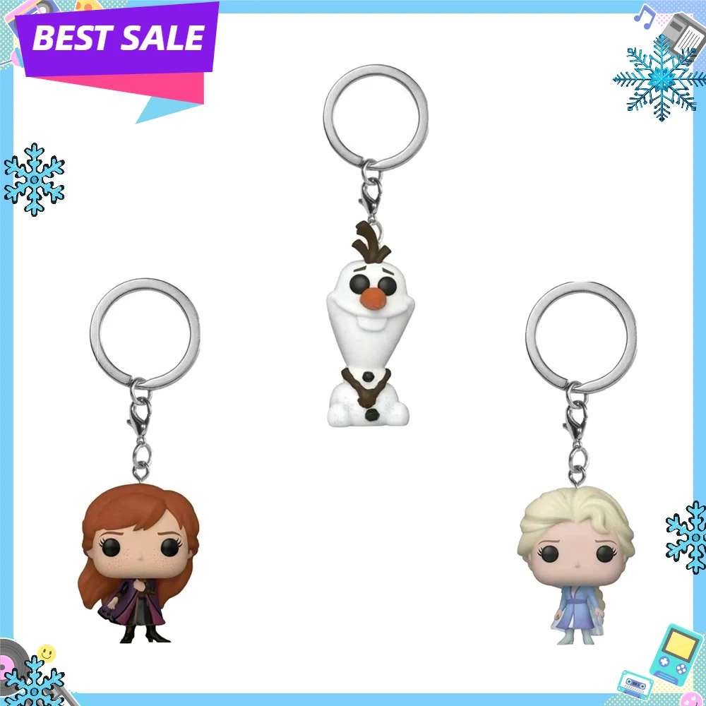 Porte-clés Funko Pop La Reine des Neiges - Anna, Elsa, Olaf