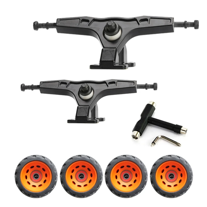 7-inch-gravity-skateboard-truck-with-76mm-rubber-off-road-skateboard-wheels-608-bearing-complete-kitblack