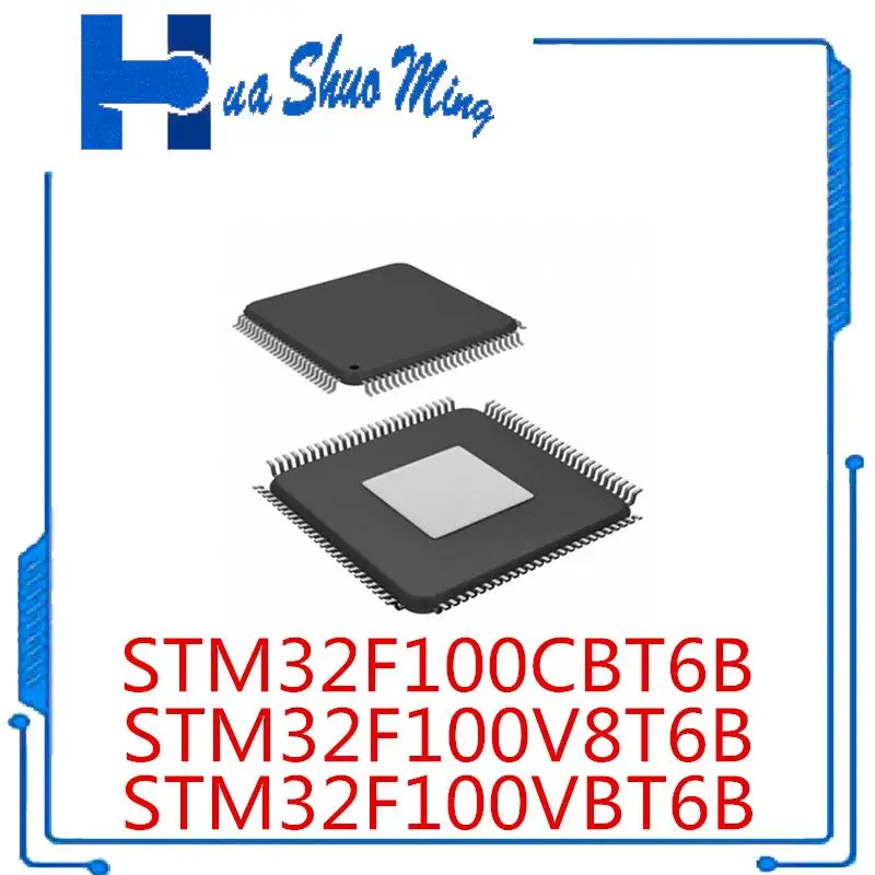

2PCS/LOT STM32F100CBT6B STM32F100V8T6B STM32F100VBT6B LQFP100