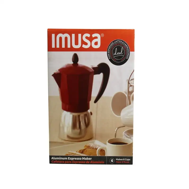 IMUSA IMUSA Aluminum Coffee Percolator 6 Cup, Silver - IMUSA