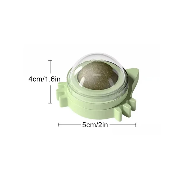 Catnip Cat Natural Mint Ball Wall Stick-on Snack Promote Digestion And Improve Appetite Cat Grass Spinning Tooth Clean Pet Toys 6
