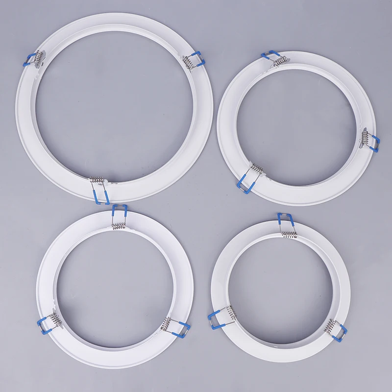 LED Downlight Spotlight Brackets Light Stand Adapters Lamp Shade Rings Hole Enlarge White Outer Frames Cut Out Remedial Circles