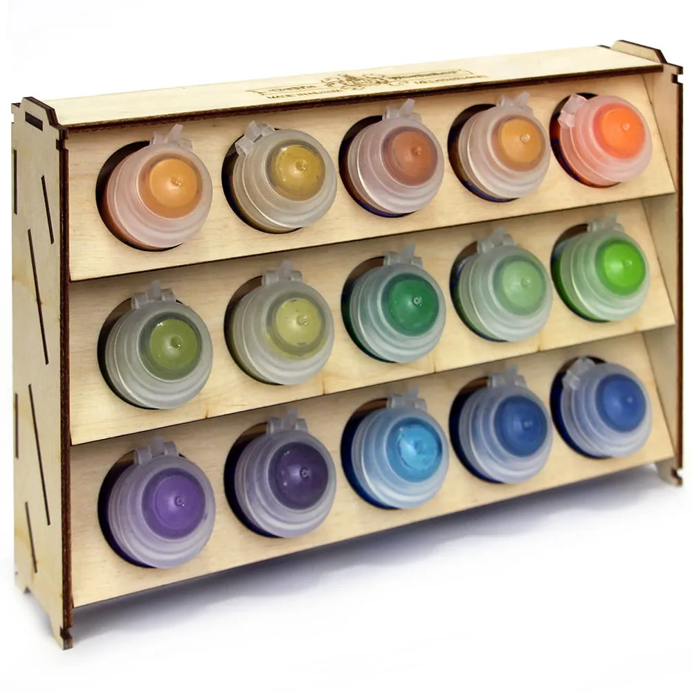 Stand for paints from plywood 15 jars MK-2 (citadel) | Игрушки и хобби