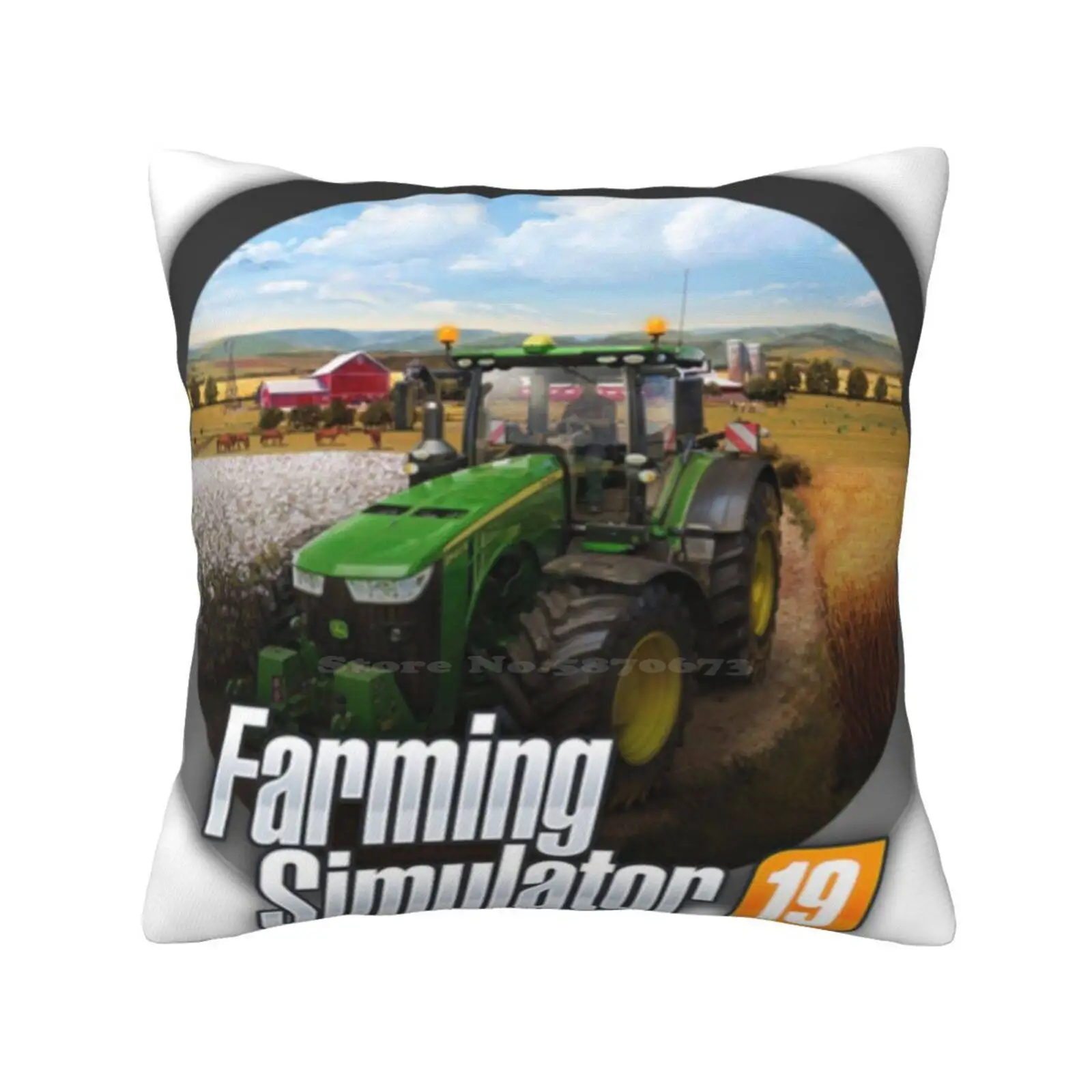 Simulatore Di Agricoltura 19 Logo Cuscino Da Tiro Fodera Per Cuscino Simulatore Di Agricoltura 22 Stardew Valley Harvest Moon Game Gaming Chicken Duck