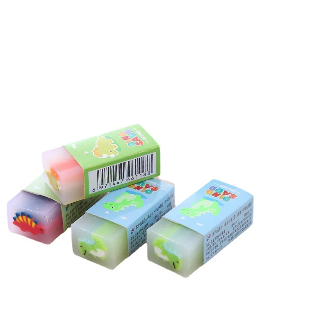 Pencil Eraser Student Eraser Durable Simple Stylish Easy Carry Bright Colors Art Supplies Fruit Scented Lovely Safety Material