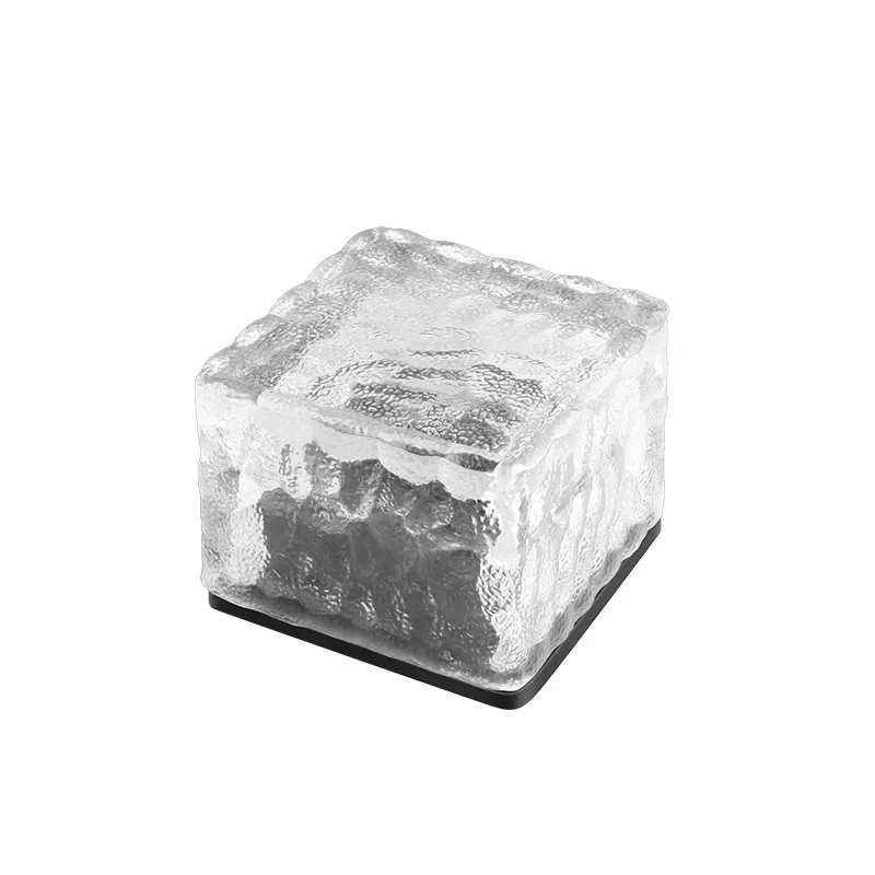 야외 LED 태양광 조명, 마당 조경 장식, 얼음 벽돌 조명, 바닥 타일, 광장 지하 조명, 정원 조명, 1LED