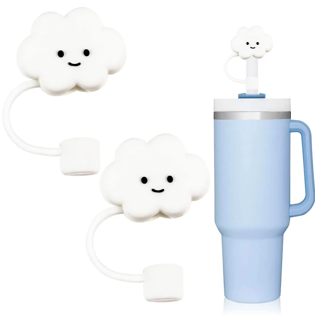 Cloud Straw Cover, Straw Covers Cap For Reusable Straws, Silicone Straw Tip  Covers Cute Anti-dust,splash Proof Reusable Drinking Lid