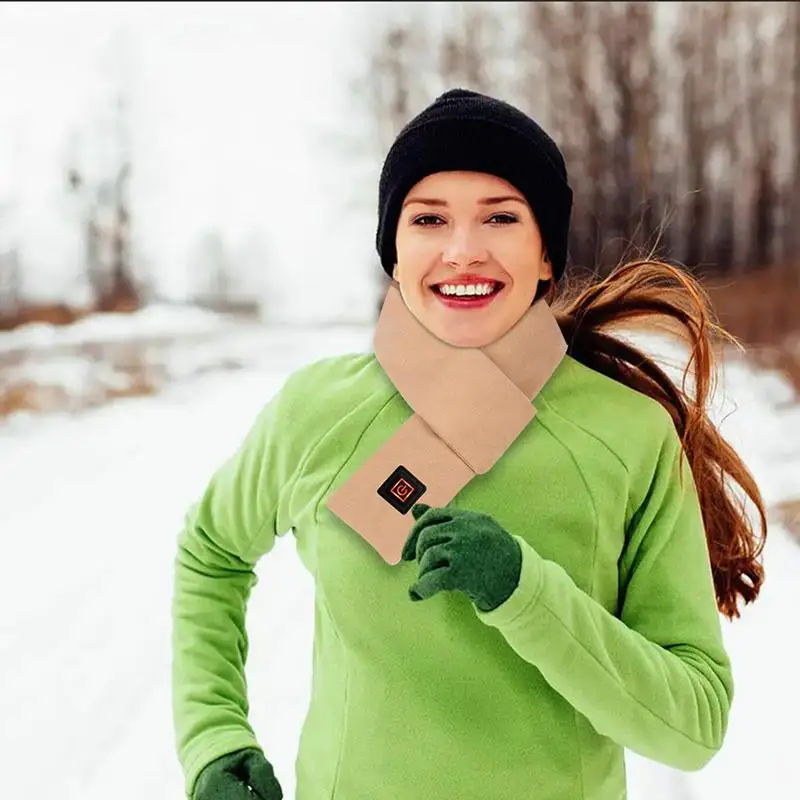 Heated Graphene Usb Smart Winter Warm Electric Heating Scarf With 3 Temperature Adjustable For Men And Women_voghion.com