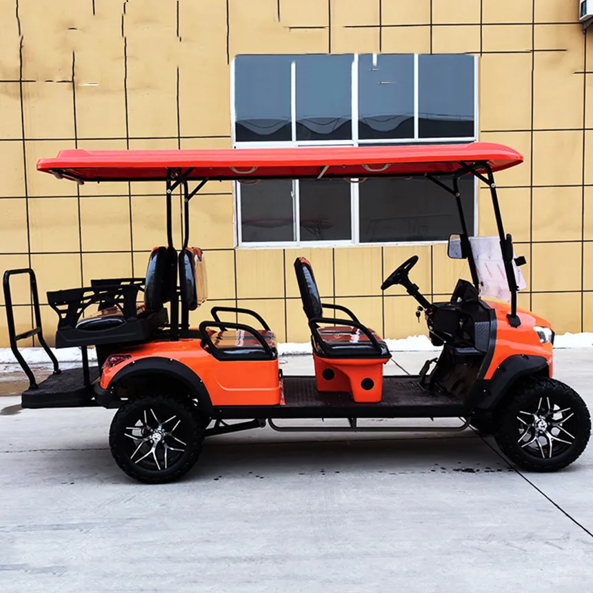 

2024 Customized Off-Road 48/60/72V Exclusively Licensed Factory 2 4 Seater Tour Bus Club Car Electric Golf Cart Hunting Car